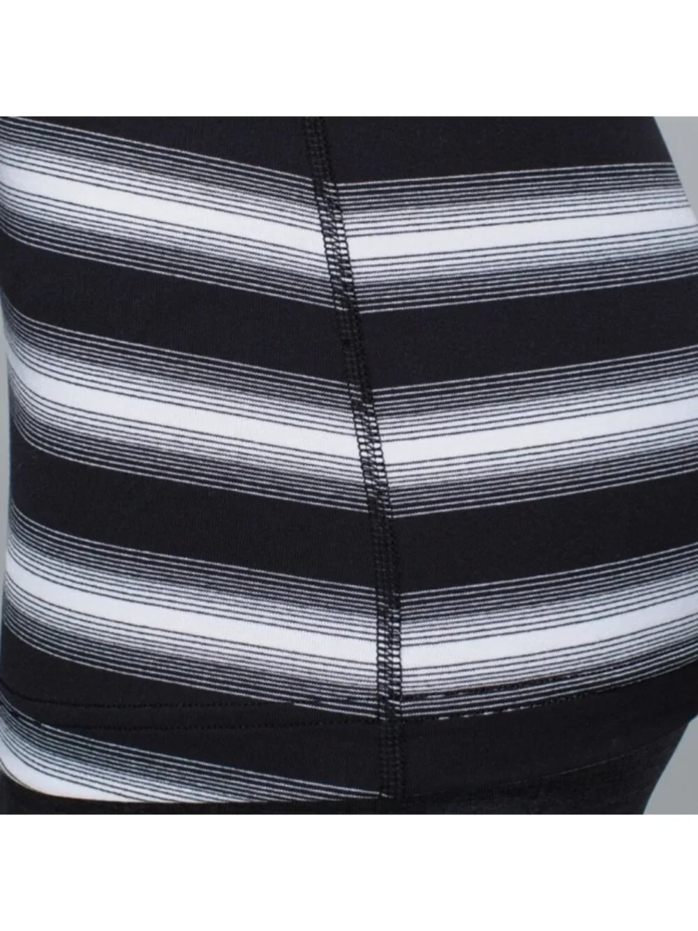 Lululemon Cool Racerback Capilano Stripe Black White tank top